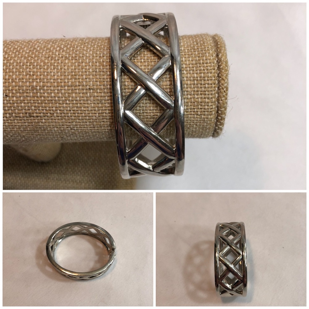 Geometric Silver Bracelet